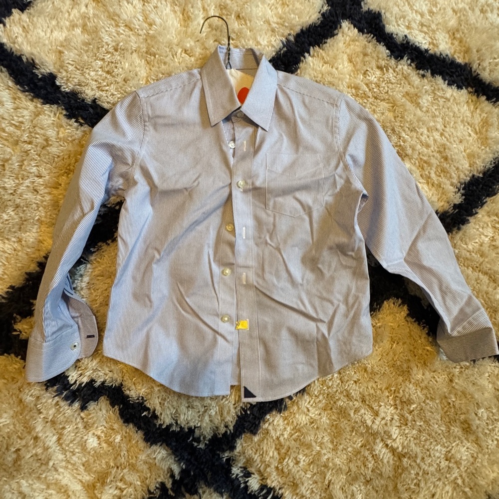 Boys UNTUCKit Blue Button-Up Shirt Size 8